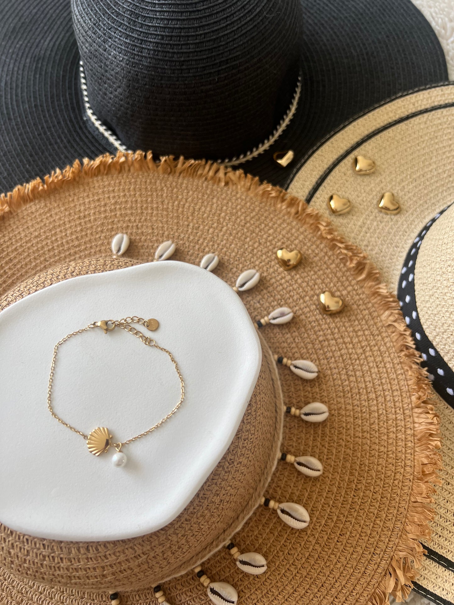 Bracelet Coquillage Doré 🐚✨