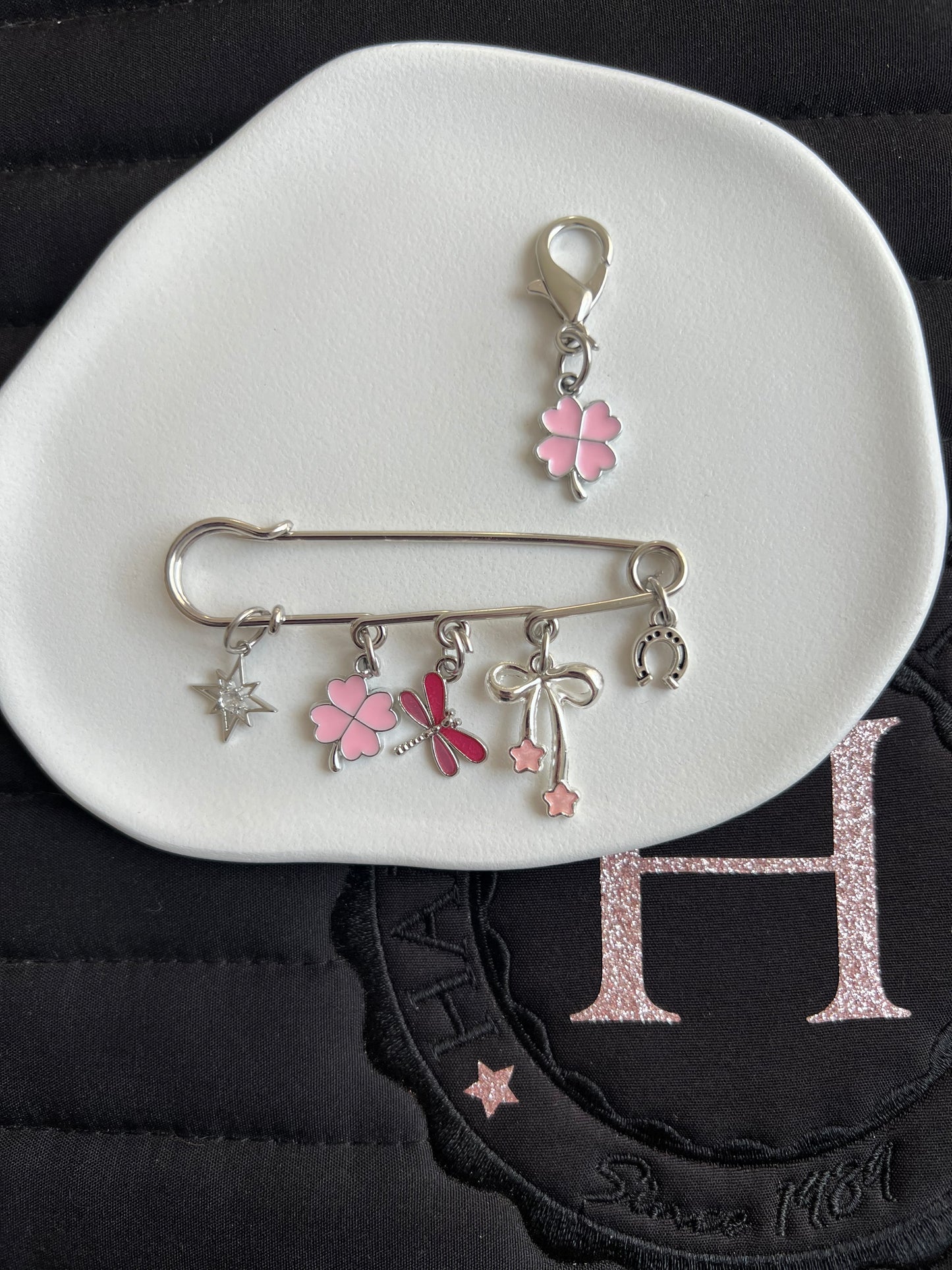 🌟🍀 Trèfle d’Étoiles broche + charm 🌟🍀