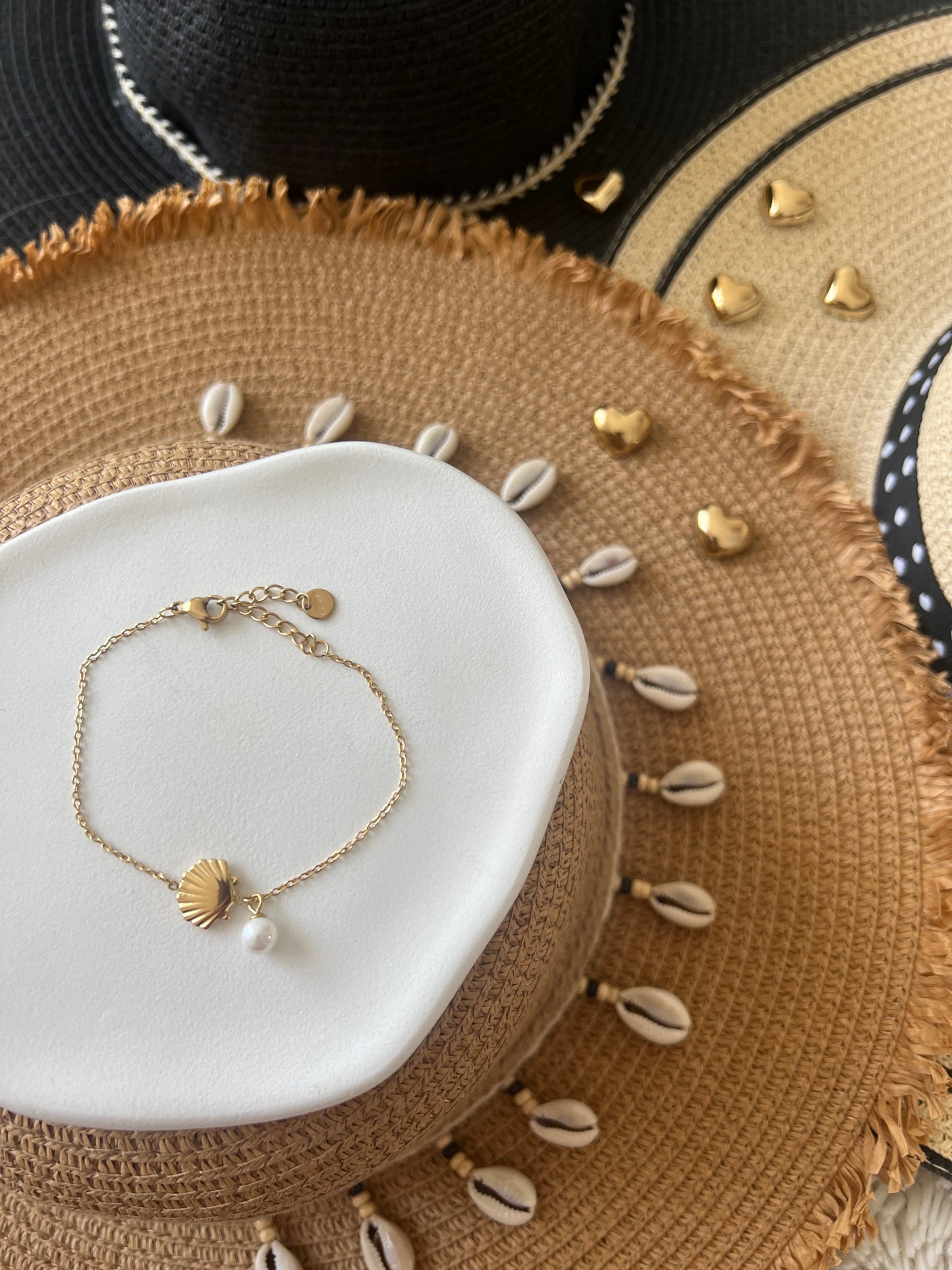 Bracelet Coquillage Doré 🐚✨