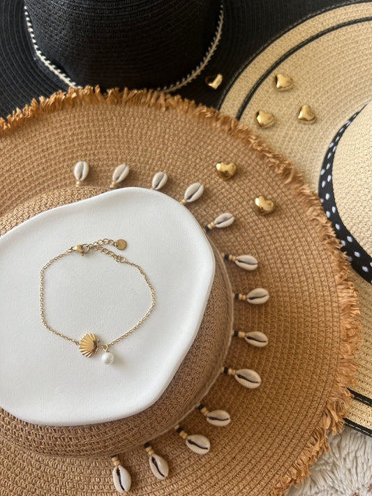 Bracelet Coquillage Doré 🐚✨