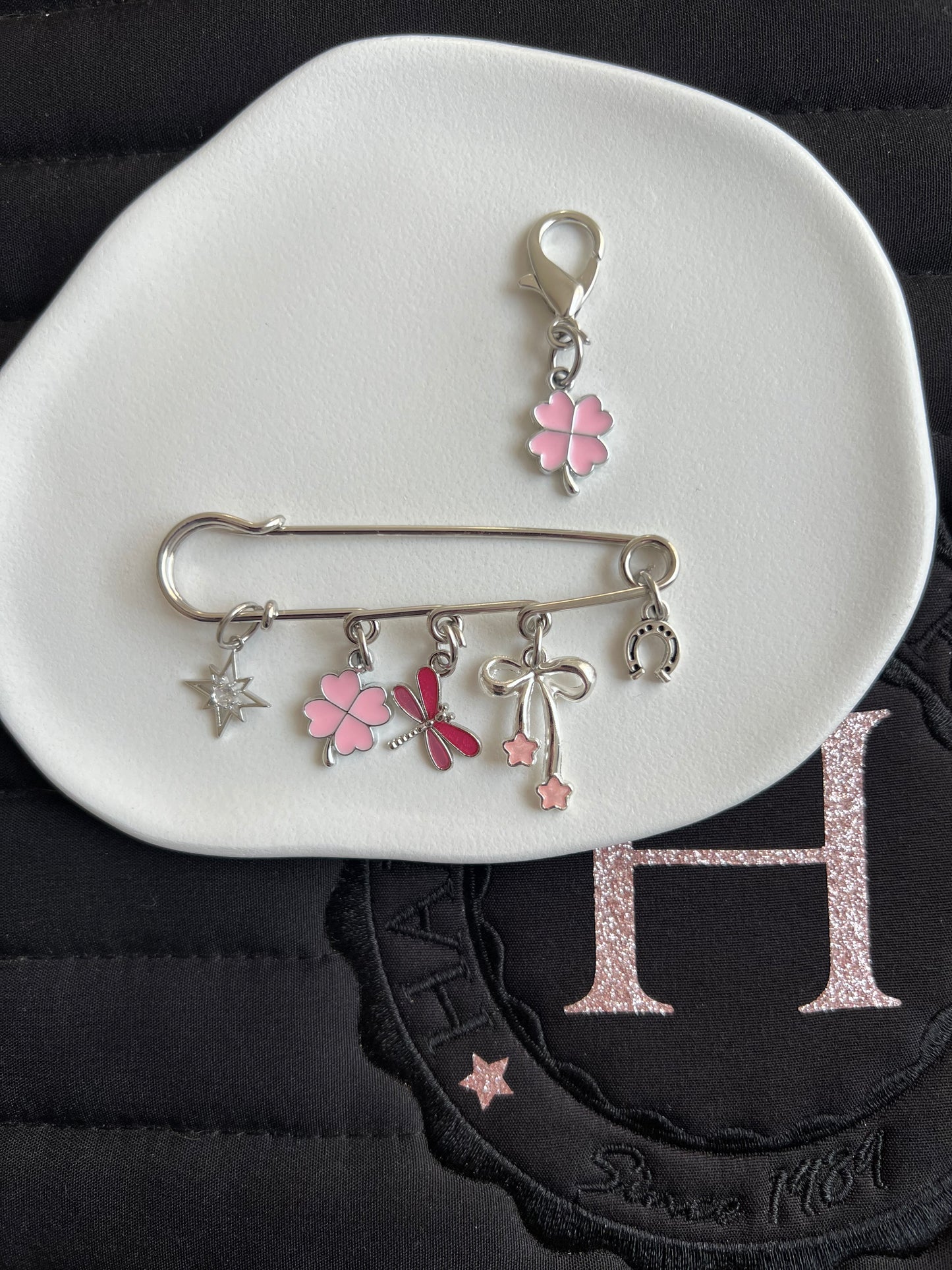 🌟🍀 Trèfle d’Étoiles broche + charm 🌟🍀