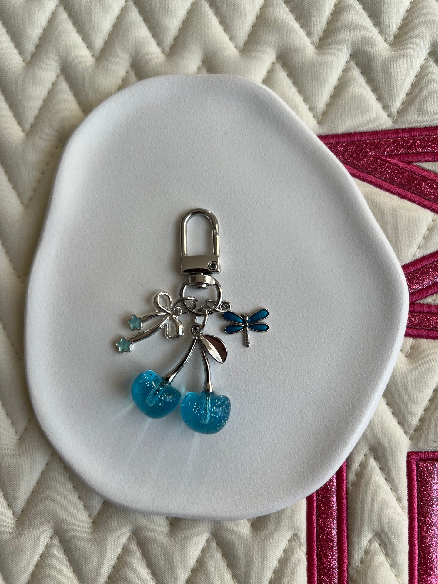 🐴✨ Nouvelle collection CERISE argent & bleu (sans personnalisation)✨🍒