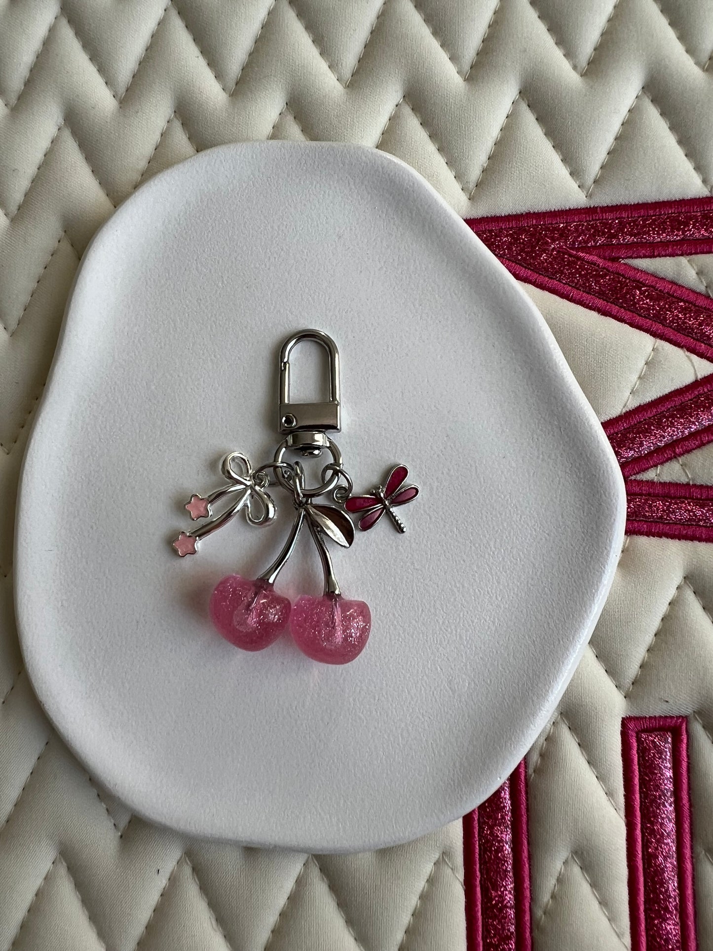 🐴✨ Nouvelle collection CERISE argent & rose (sans personnalisation) ✨🍒