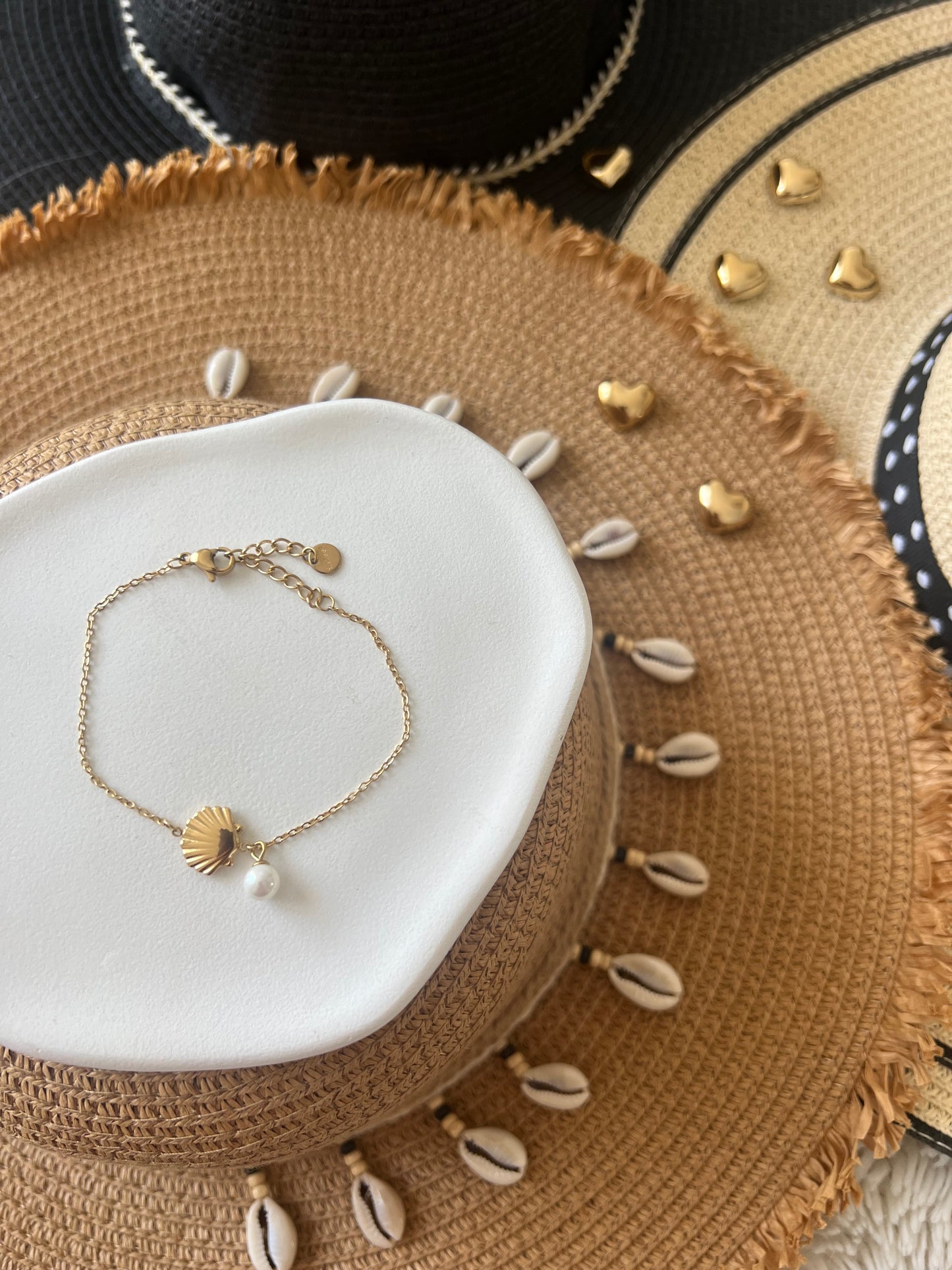 Bracelet Coquillage Doré 🐚✨