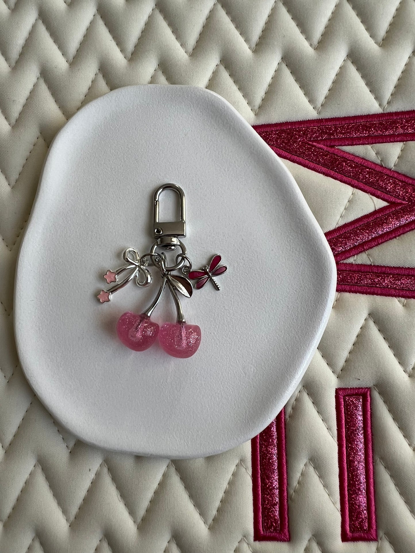 🐴✨ Nouvelle collection CERISE argent & rose (sans personnalisation) ✨🍒
