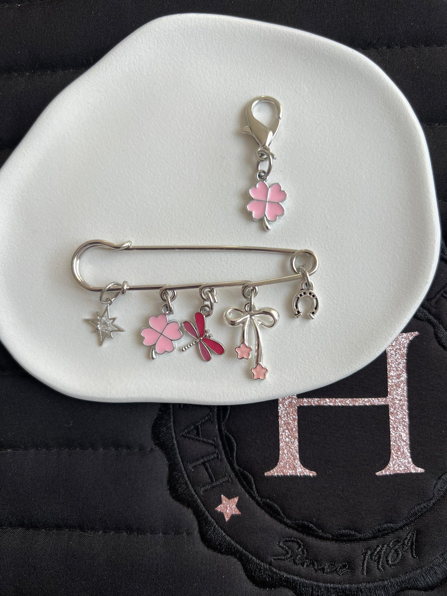 🌟🍀 Trèfle d’Étoiles broche + charm 🌟🍀