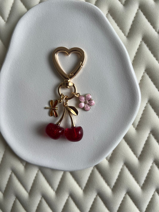 🍒 Bijoux licol : Rouge pailleté & or ❤️‍🔥