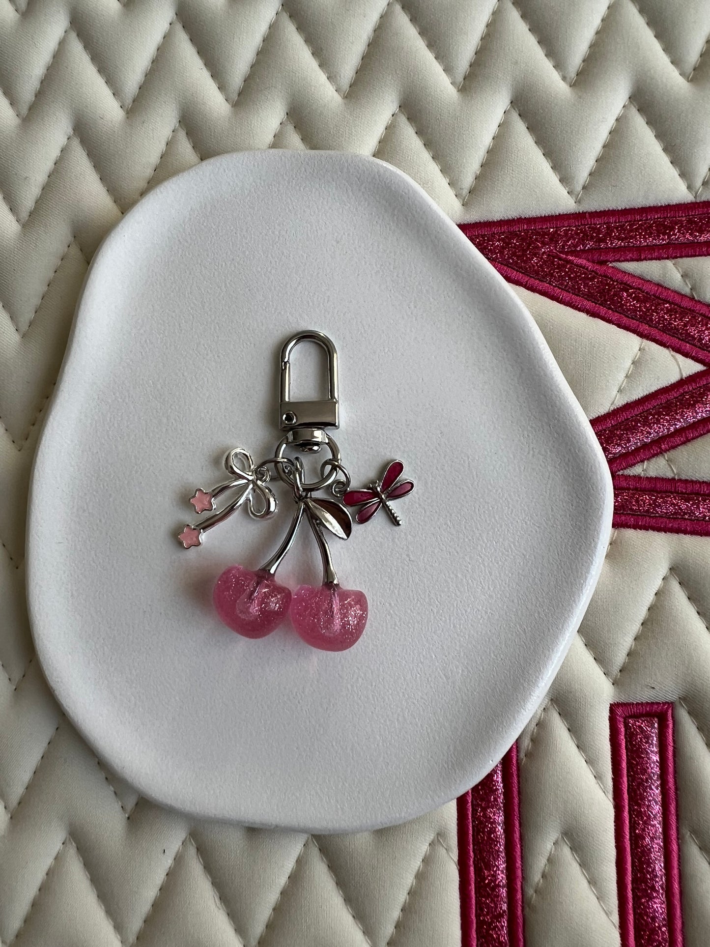 🐴✨ Nouvelle collection CERISE argent & rose (sans personnalisation) ✨🍒