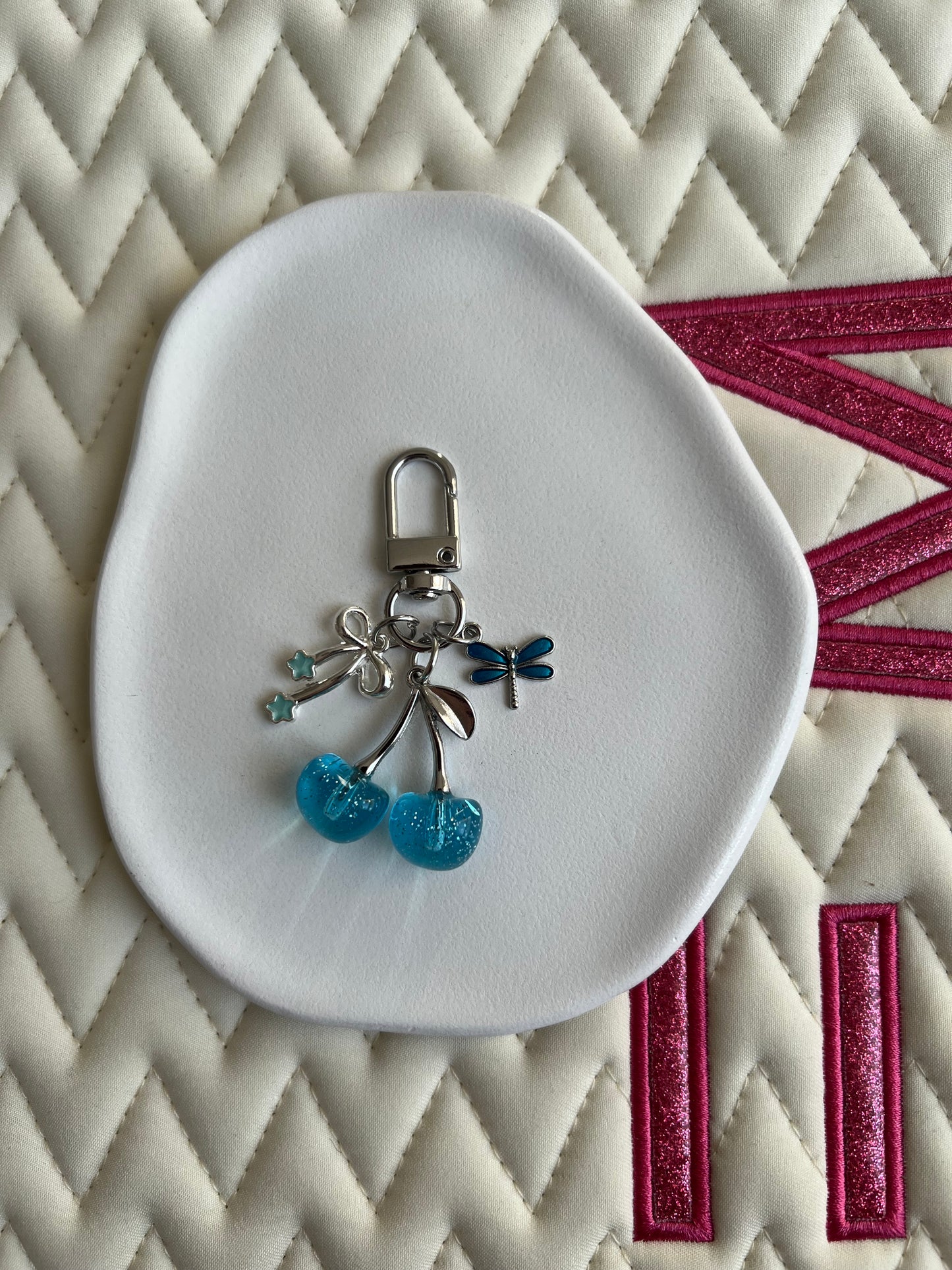 🐴✨ Nouvelle collection CERISE argent & bleu (sans personnalisation)✨🍒