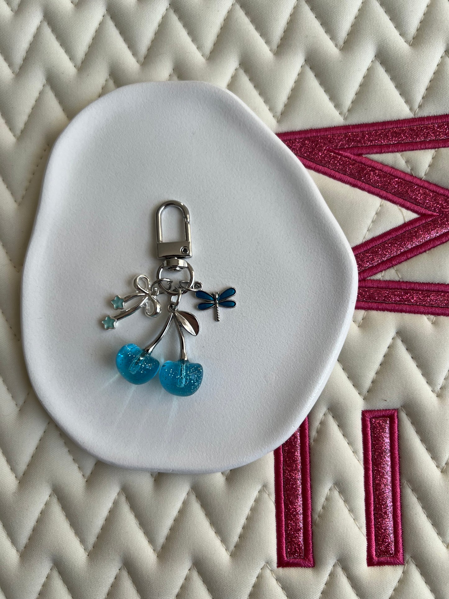 🐴✨ Nouvelle collection CERISE argent & bleu (sans personnalisation)✨🍒