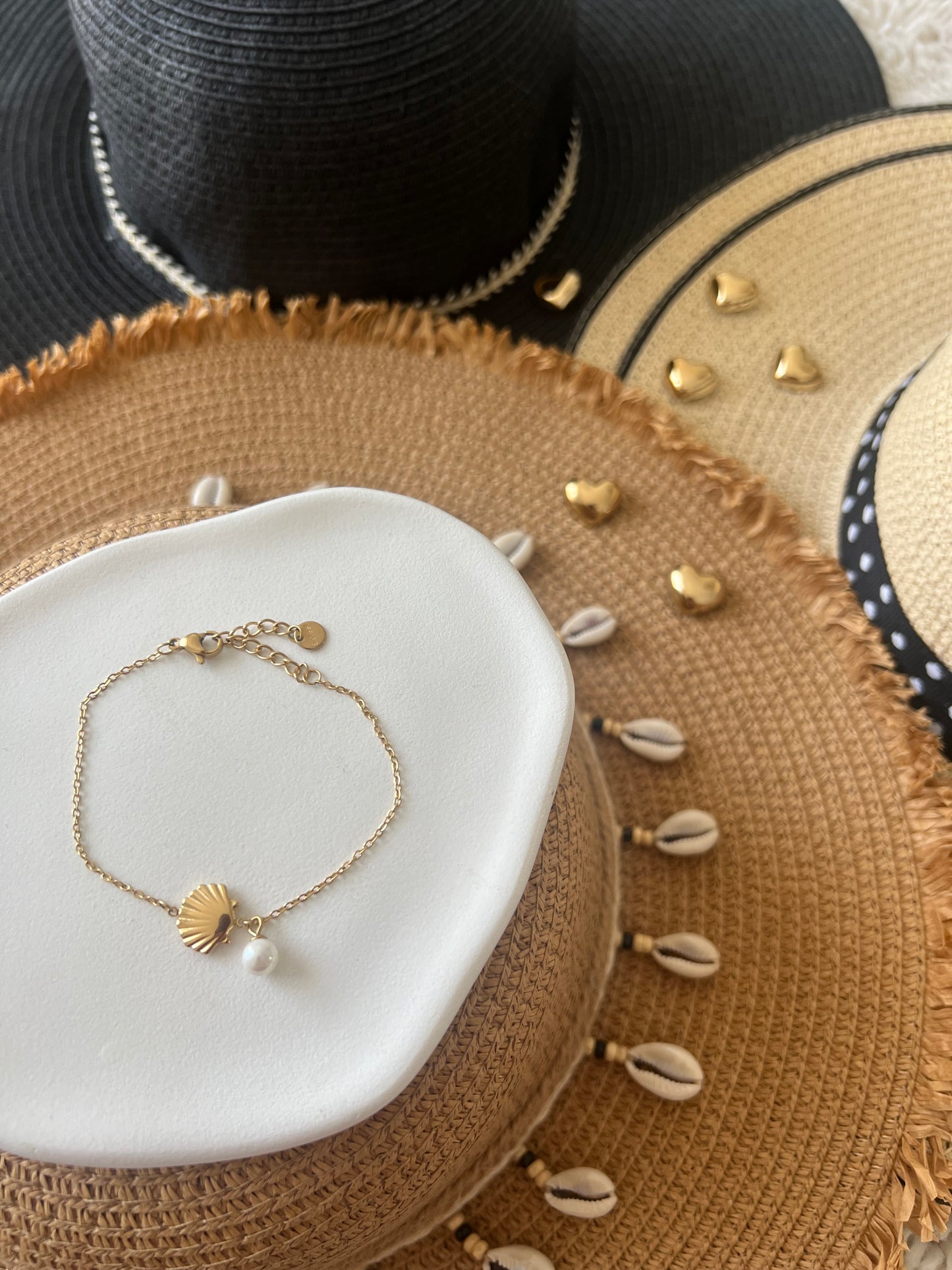 Bracelet Coquillage Doré 🐚✨