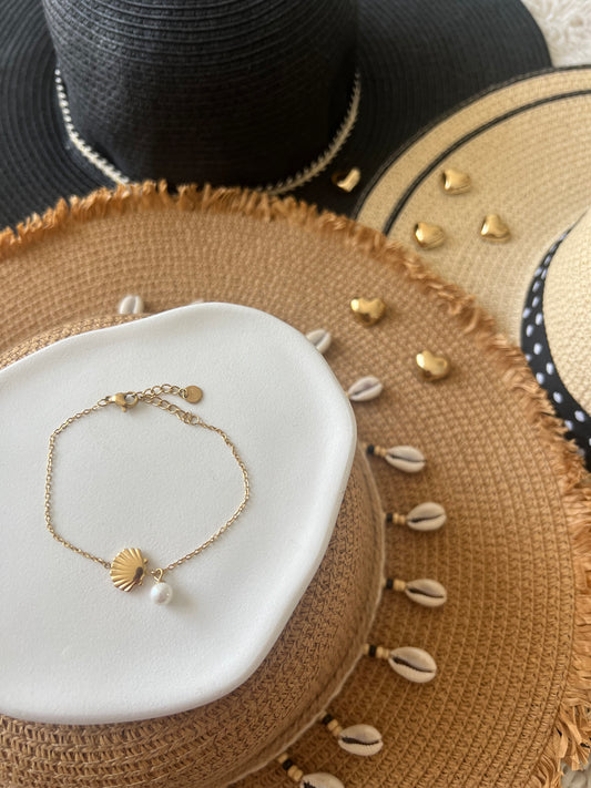 Bracelet Coquillage Doré 🐚✨